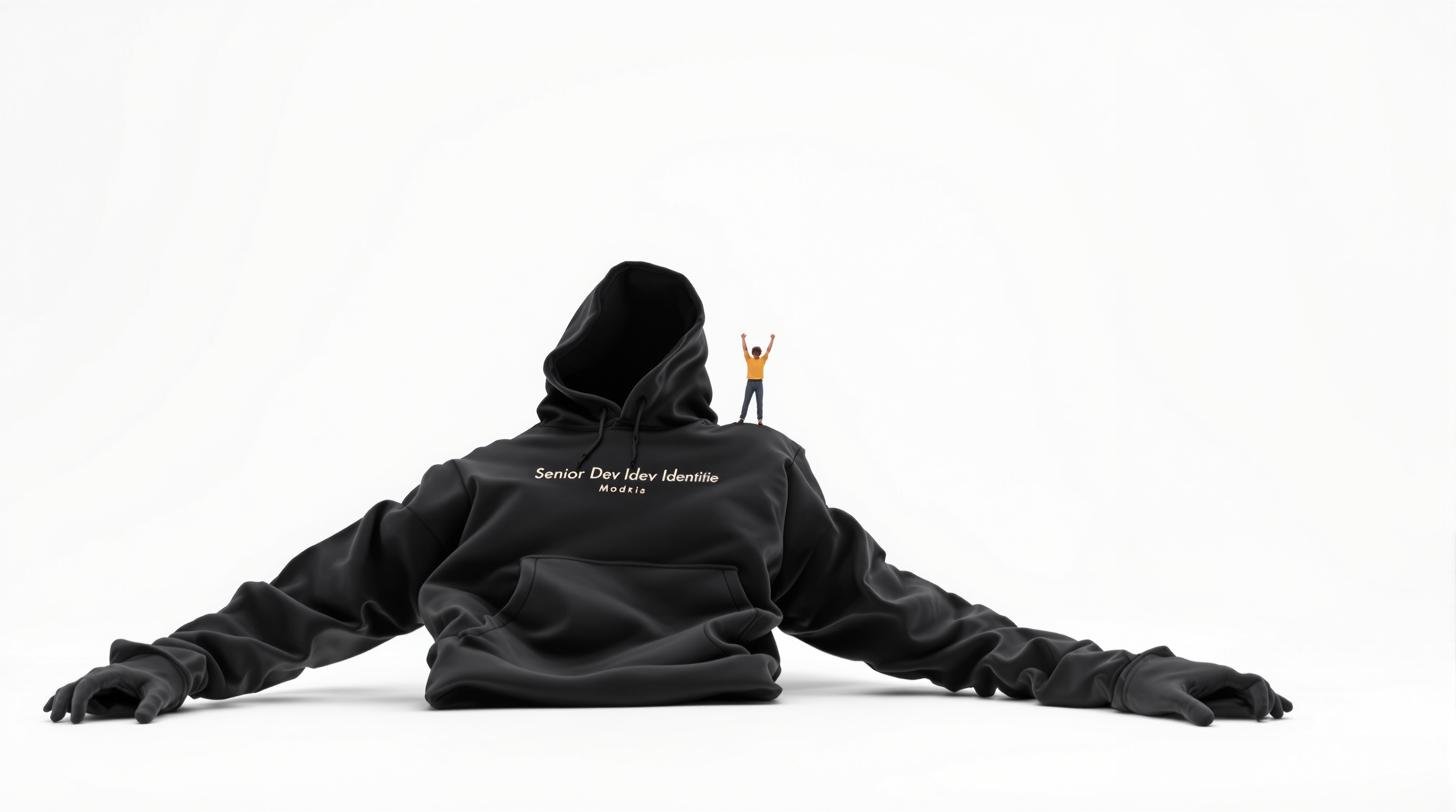 Senior Dev Identity Hoodie lifestyle